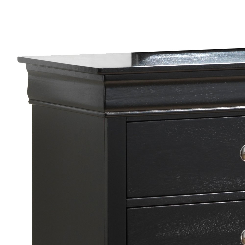 Elegant Traditional Storage Dresser - Black - Image 4