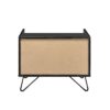 Melkree - Accent Table With Display & Utility Function - Oak / Black - Image 8