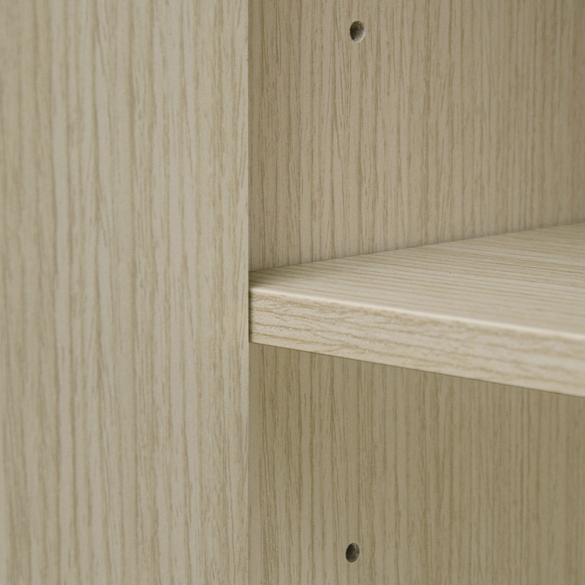 Modern 2 Door 3 Drawer Storage Cabinet, Buffet Cabinet With 2 Embossed Door For Living Room, Kitchen, Entryway - Natural - Image 18