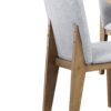 Delphine - Linen Fabric 19" Dining Chair (Set of 2) - Gray - Image 3