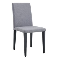 Exquisite Linen Cotton Dining Chairs (Set of 4), Simple And Versatile Design With Comfortable Seating - Light Gray