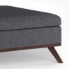 Owen - Square Coffee Table Storage Ottoman - Slate Gray - Image 6