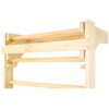 Swedish Ladder, Stall Bars Set For Physical Therapy & Gymnastics - Natural - Image 11