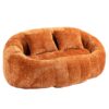 Durable Comfort High Back Bean Bag Sofa Lounger For Adults And Kids, Indoor & Outdoor - Orange - Image 15