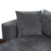 Modern L Shaped Sectional Sofa With Storage Chenille, Upholstered Couch - Gray - Image 19