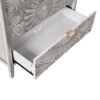 3 Drawer Cabinet, American Furniture, Suitable For Bedroom, Living Room - Light Gray - Image 6