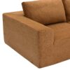 Modular Sectional With Wide Seat Free Combination L Shaped Couch Set Cloud Upholstered Minimalist Boneless Sofa - Brown - Image 11
