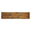 Cloud - Outdoor Bench With Acacia Wood Frame And Slat Panel Design (Set of 2) - Sandblast Teak / Black - Image 10