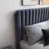 Bethany - Queen Upholstered Platform Bed - Gray - Image 2