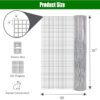 Galvanized Hardware Cloth, Gauge Metal Wire Fencing Roll For Garden And Animal Protection - Silver - Image 3