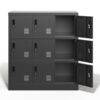 9 Door Employee Storage Locker With Card Slot, Lockers For Office, Gym, School, And Home - Black - Image 10