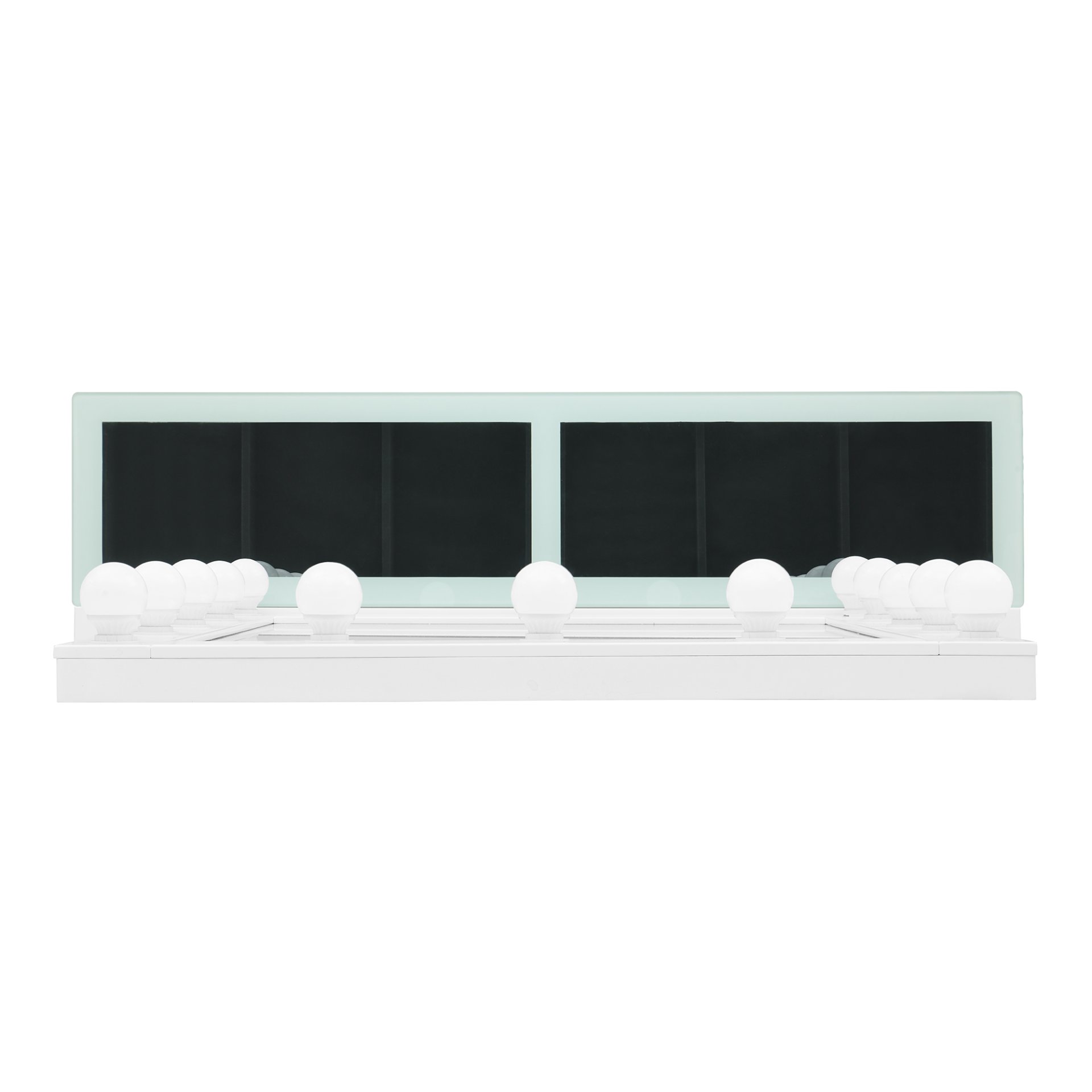 Elisa - Vanity Set With Stool And LED Lights - White - Image 9
