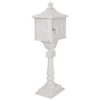 Cast Aluminum Mail Box, Postal Box, Mailbox - White - Image 13