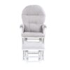 Madison - Glider & Ottoman - White / Gray - Image 7