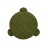 Hugo - Round Fully Upholstered Ottoman - Moss Green - Image 3