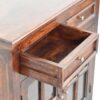 Cabinet With Glazed Doors - Walnut - Image 7