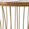 Ameliarae - Handcrafted Boho Mango Wood And Iron Coffee Table - Natural - Image 6