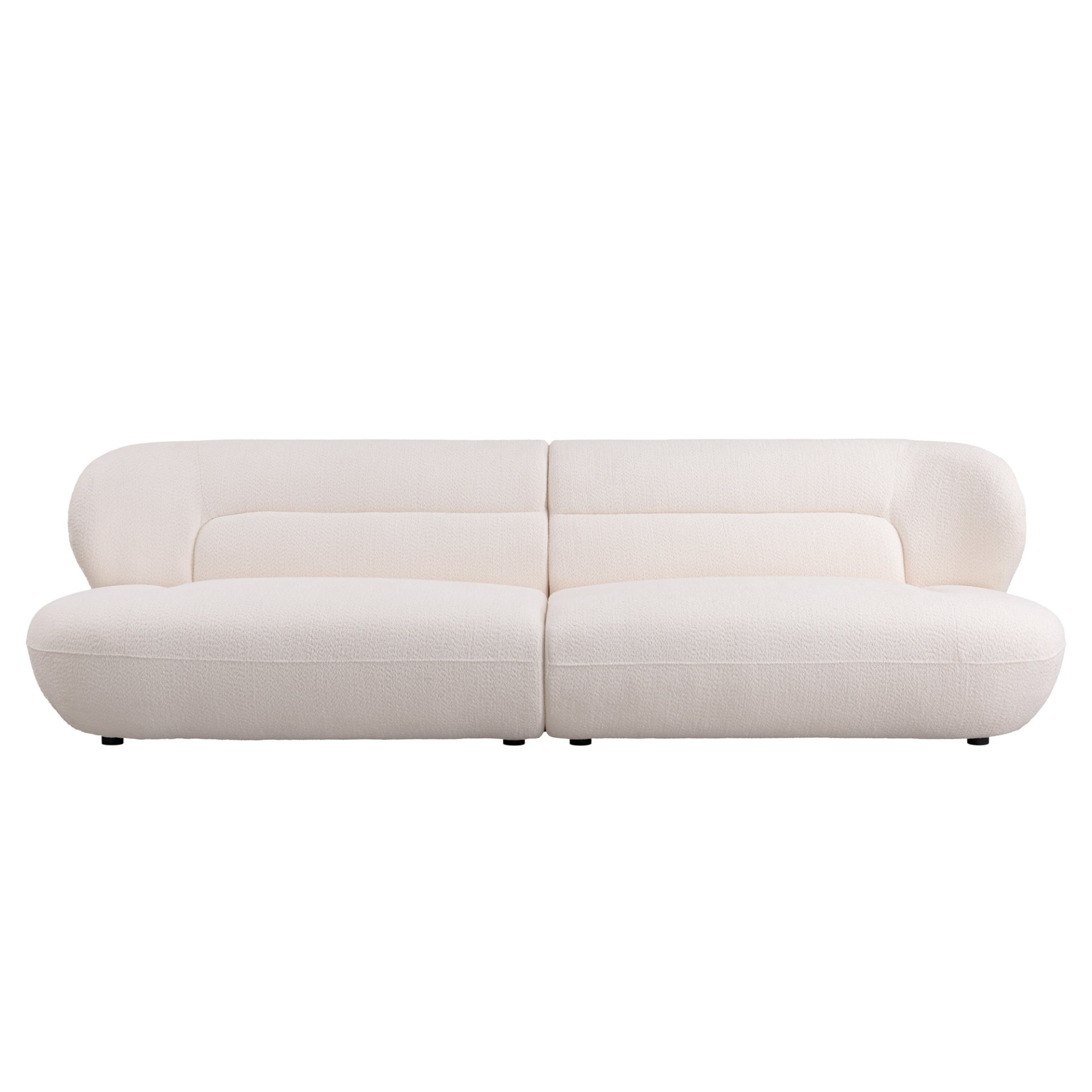 Modern Fashion Yp40116W Circular Curve Design Sofa, 4 Seater For Office & Bedroom - White - Image 17