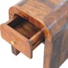 Darcy - Mini Nightstand With Curved Edges - Brown - Image 2