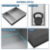 21" X 17" Stainless Steel Shower Niche Double Shelf - Brushed Nickel - Image 6