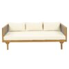 Claremont - 3 Seater Daybed With Rattan Arms - Beige - Image 5