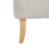 Mid Century Modern Loveseat With Polyester Upholstery And Birch Wood Frame - Beige - Image 9