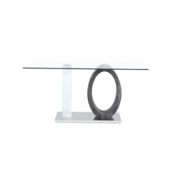 Royce - Dining Table Ecom - White / Gray