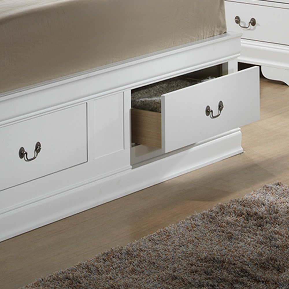Louis Phillipe - Full Storage Bed - White - Image 5