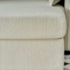 Oversized Chaise Lounge Chair With Ottoman And Storage, Comfy Corduroy Upholstered Deep Seat - Beige - Image 15