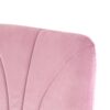Modern Simple Light Luxury Dining Chair With Gold Metal Legs (Set of 4) - Pink Flannelette - Image 20