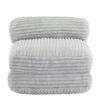 Latina - Indoor Foldbable Bean Bag Lounge Chair - Light Gray - Image 5