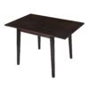 3 Piece Kitchen Dining Set With Drop Leaf Dining Table And 2 Dining Upholstered Chairs, Dining Room Set For Small Places - Espresso - Image 22