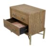 2 Drawer Nightstand With USB - Latte - Image 6