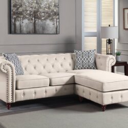 Waldina - Reversible Sectional Sofa - Beige