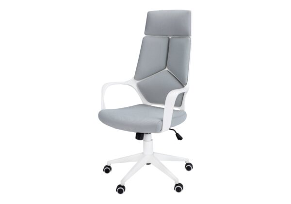 Office Chair, Adjustable Height, Swivel, Ergonomic, Armrests, Modern - White