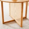 Chinese Countryside Retro Solid Wood Round Table, Simple Modern Imitation Rattan Table - Wood - Image 11