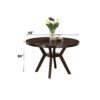Drake - 5 Pieces Dining Room Set - Espresso / Gray - Image 12