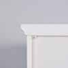 Wooden Bathroom Floor Storage Cabinet With 2 Doors And 6 Shelves - White - Image 17