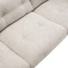 Upholstered Sofa Modern 3 Seater Sofa Couch With Tufted Design For Living Room - Grayish Beige - Image 22