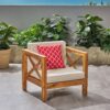 Brava - Modern Club Chair With Water Resistant Cushions - Beige - Image 5