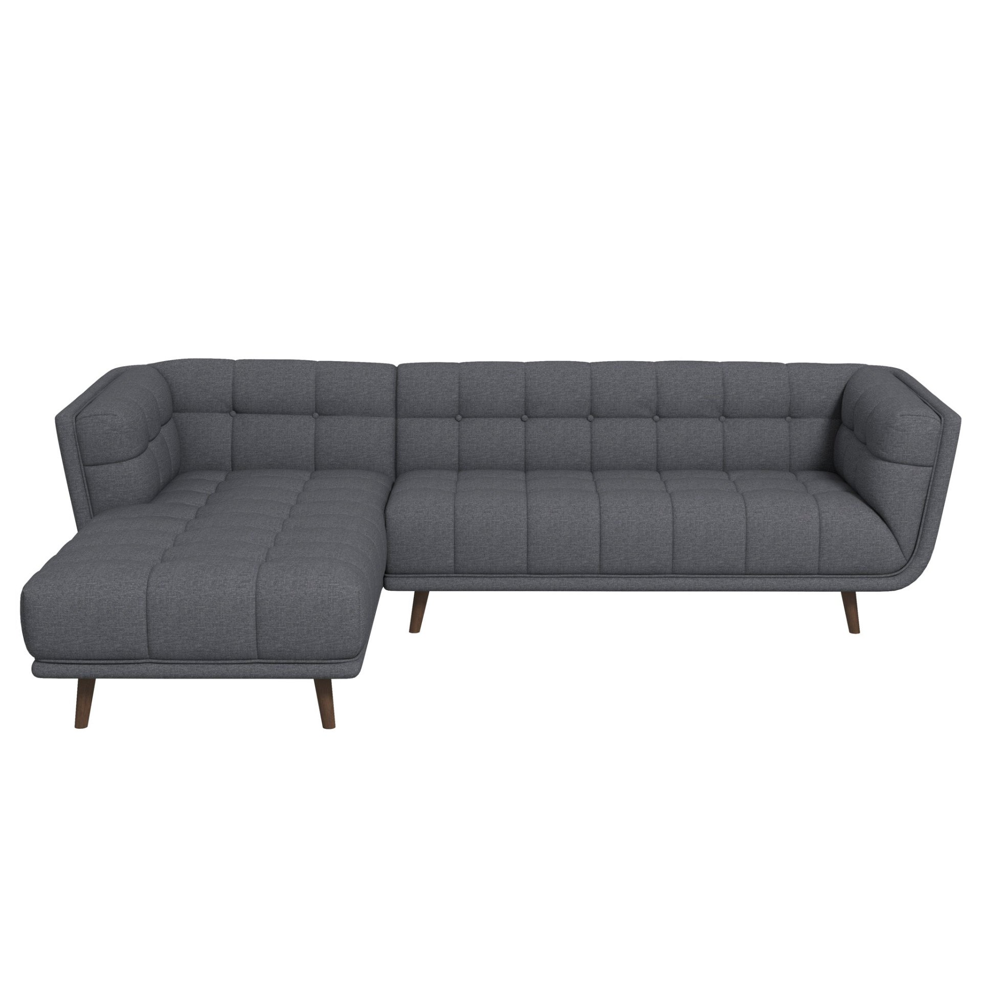 Addison - Left Sectional Sofa - Ash Gray - Image 3