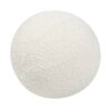 Luna - Round Sphere Accent Ball Throw Pillow - Ivory White - Image 7