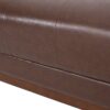 Mid Century Modern 3 Seater Sofa With Tufted Stitching - Dark Brown - Image 8