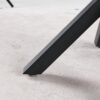 Wood Table Mid-Century Dining Table For 4 - 6 People With Round MDF Table Top, Pedestal Dining Table, End Table Leisure Coffee Table, Cross Leg - Matte Black / Natural - Image 4