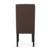 Contemporary Dining Chair (Set of 2) With Upholstery And Rubberwood Legs - Dark Brown - Image 11