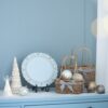 Plastic Charger Plate (Set of 6) - Blue / Gold - Image 4