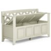 Amherst - Entryway Storage Bench - Antique White - Image 4