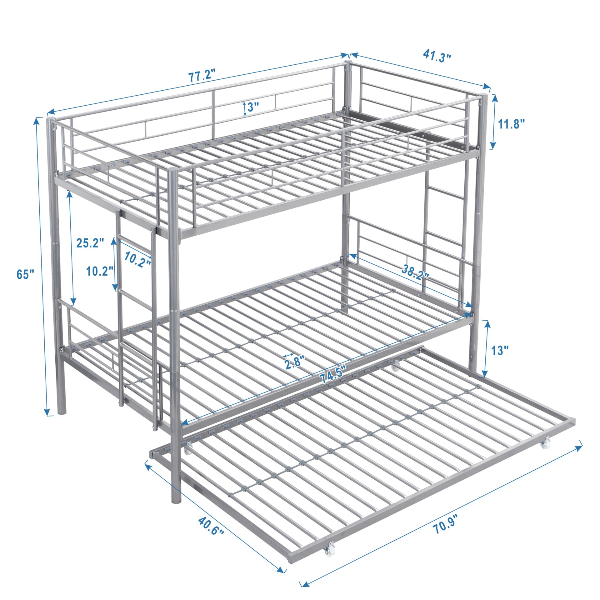 Bunk Bed - Silver - Image 3