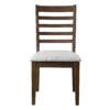 7 Piece Farmhouse Extendable Dining Table Set, Rustic Wood Table With Removable Leaf And 6 Upholstered Chairs For Dining Room - Brown - Image 16