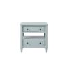 Open Nightstand With 2 Drawers - Light Blue - Image 3
